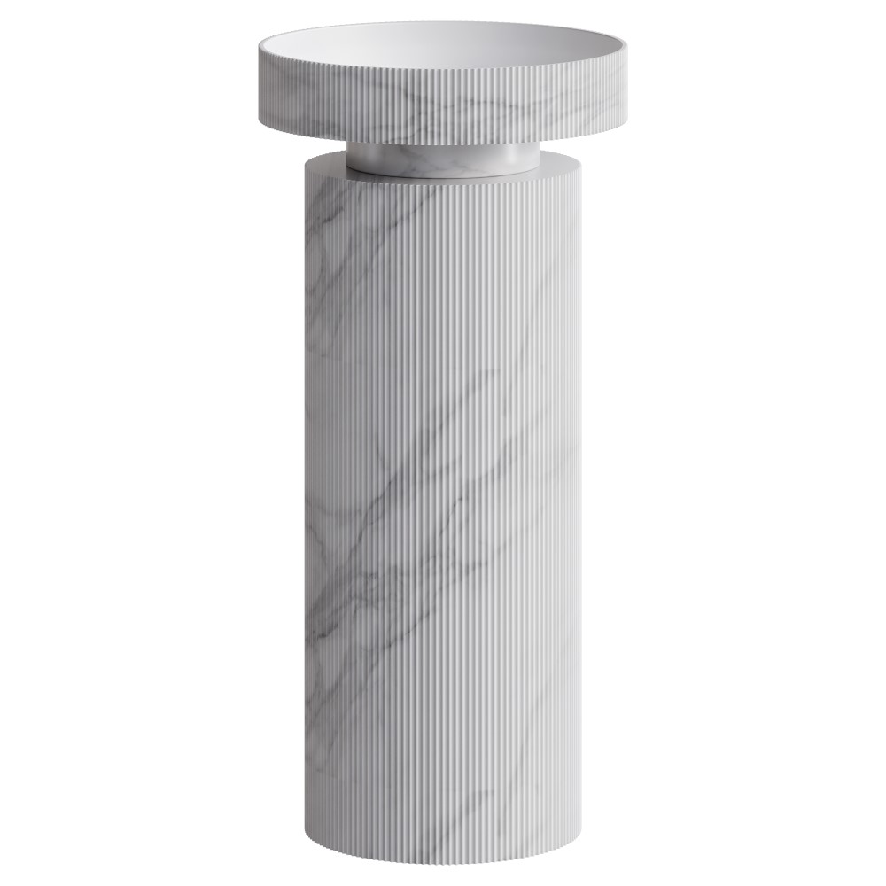 Напольная раковина Sole Corian 40x13 см, рифленая текстура, мрамор цена от 113 988 ₽ Фото Напольная раковина Sole Corian 40x13 см, рифленая текстура, мрамор