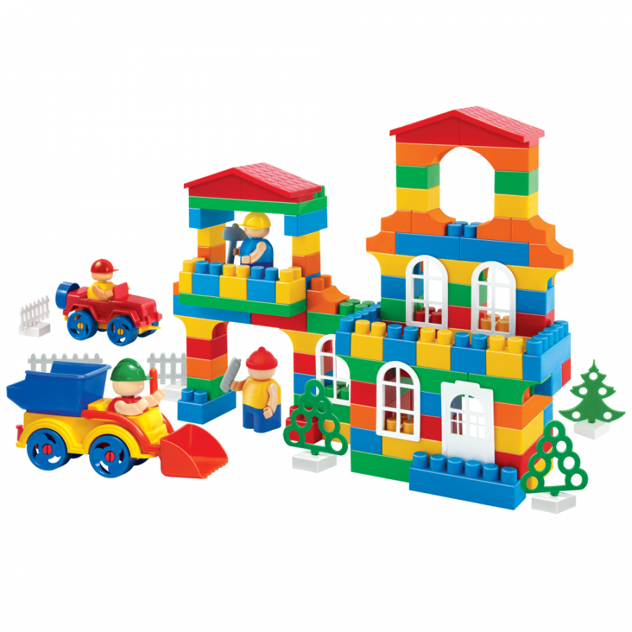 Конструктор "Классик". Стройка большого дома Блокмена