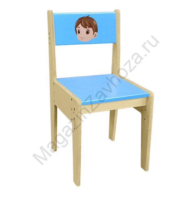 СТУЛ ДЕТСКИЙ ИЗ ФАНЕРЫ РЕГУЛИРУЕМЫЙ ВЫРАСТАЙКА М-10 (УФ051)