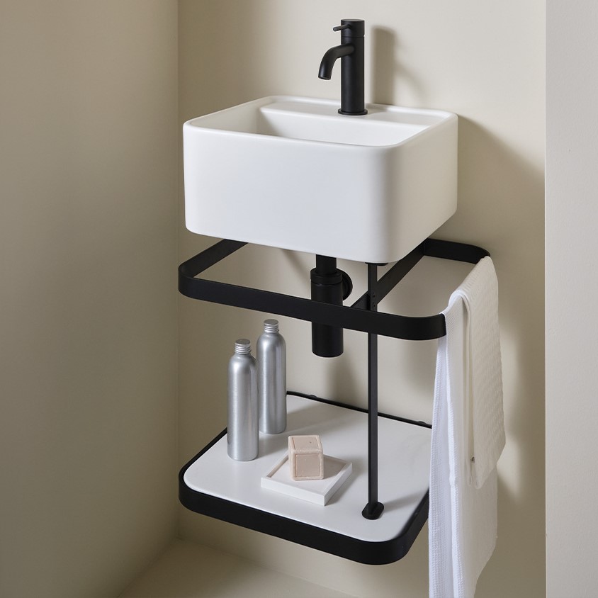 Стальной каркас для раковины Cielo Les Petites LPSTQ35 41х35х40 см