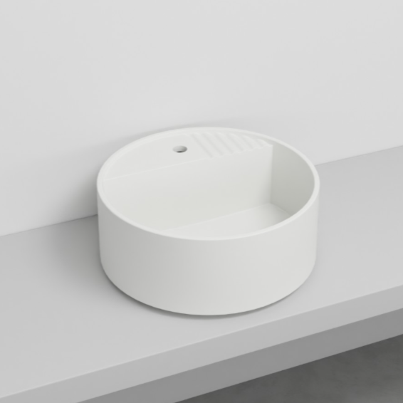 Изображение Раковина круглая Cielo Arcadia Tiberino накладная/на пьедестал, диаметр 50 см арт. TILA/TILASF