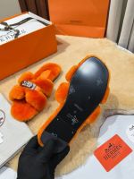 Мюли с мехом HERMES Premium