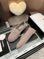 Лоферы Chanel с мехом Premium