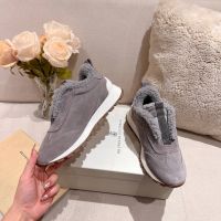 Кроссовки Brunello Cucinelli с мехом Premium
