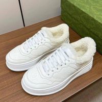 Кеды GUCCI с мехом Premium