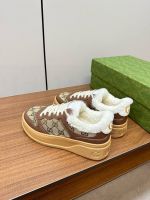 Кеды GUCCI с мехом Premium