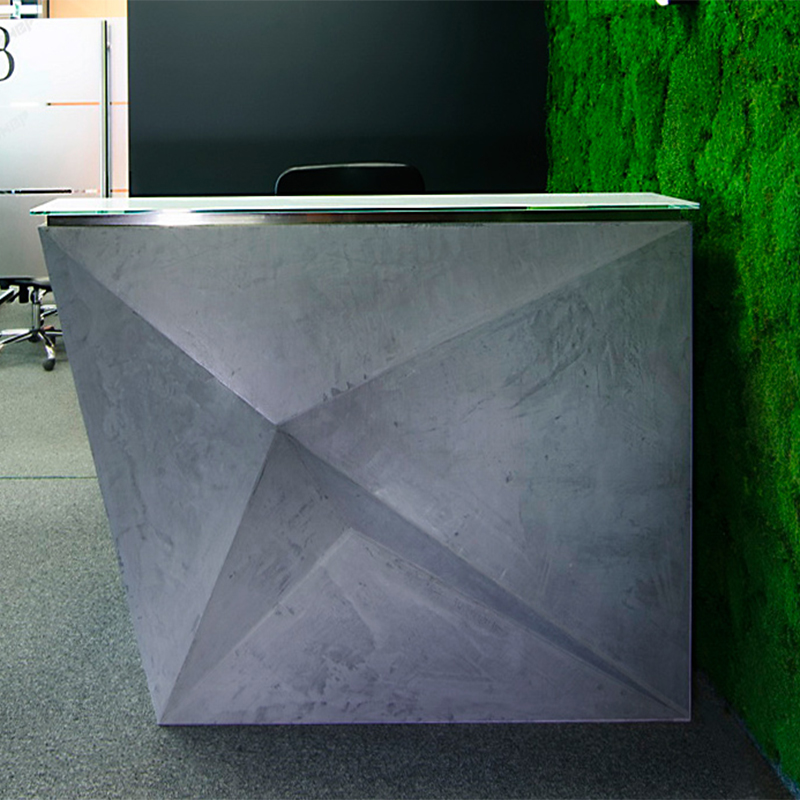 Стойка ресепшен из бетона