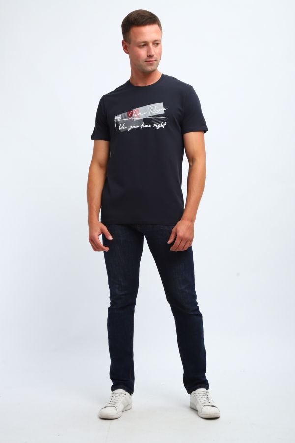 Футболка мужская 058 [темно-серый]