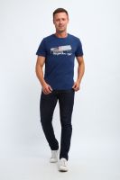 Футболка мужская 058 [индиго]