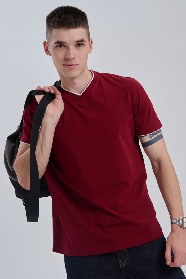 Футболка мужская 14490 [бордо]