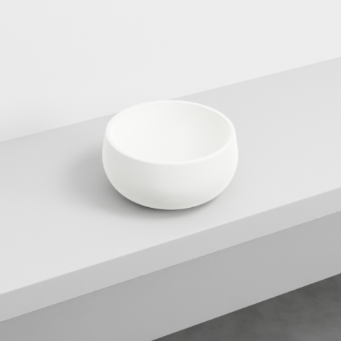 Раковина круглая накладная Cielo Le Bacinelle Tino Mini BATO30 без перелива, диаметр 30 см