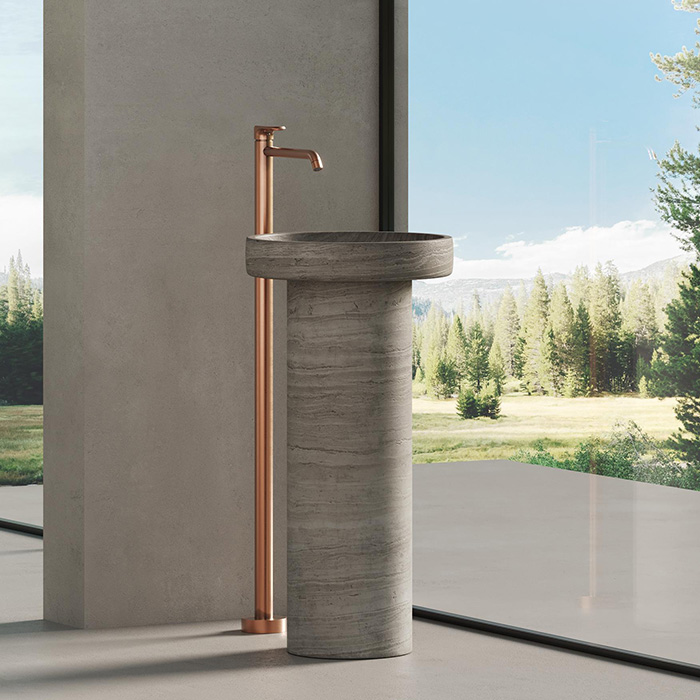 Изображение Раковина натуральный мрамор Dea Design Marble Prato DD1545 450 45x45xh90 см