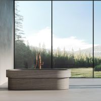 Ванна овальная из мрамора Dea Design Marble Verona DD1561 1840 184х85х54 см схема 1