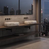 Накладная мраморная раковина Dea Design Marble Salerno DD1510 465 46,5x46,5xh13 см схема 1