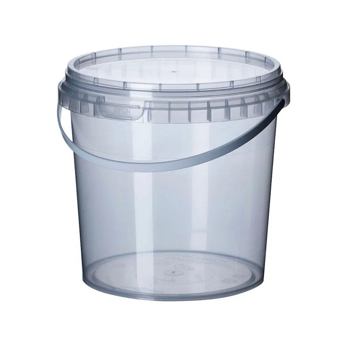 K5 Банка-контейнер КУЗОВ ПП с крышкой, контрольной пломбой, без делений, объём 1,1л.