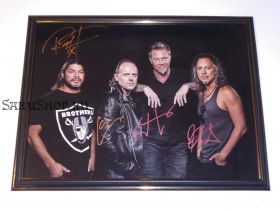 Автографы: Metallica. Д.Хэтфилд, Л.Ульрих, К.Хэмметт, Р.Трухильо