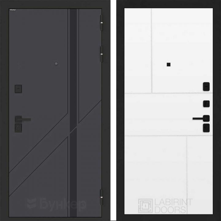 Входная дверь Бункер BN-12 - 21 Белый софт