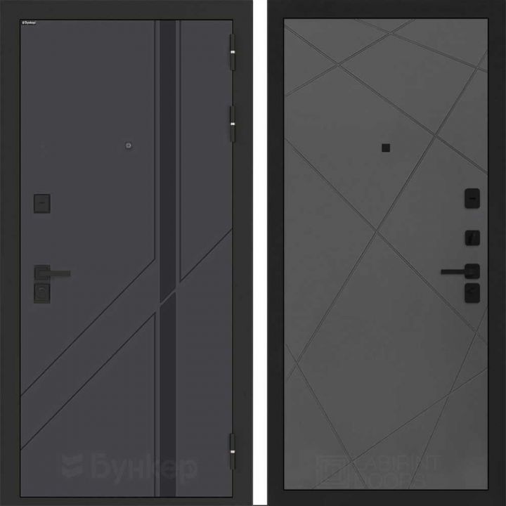 Входная дверь Бункер BN-12 - 24 Графит софт