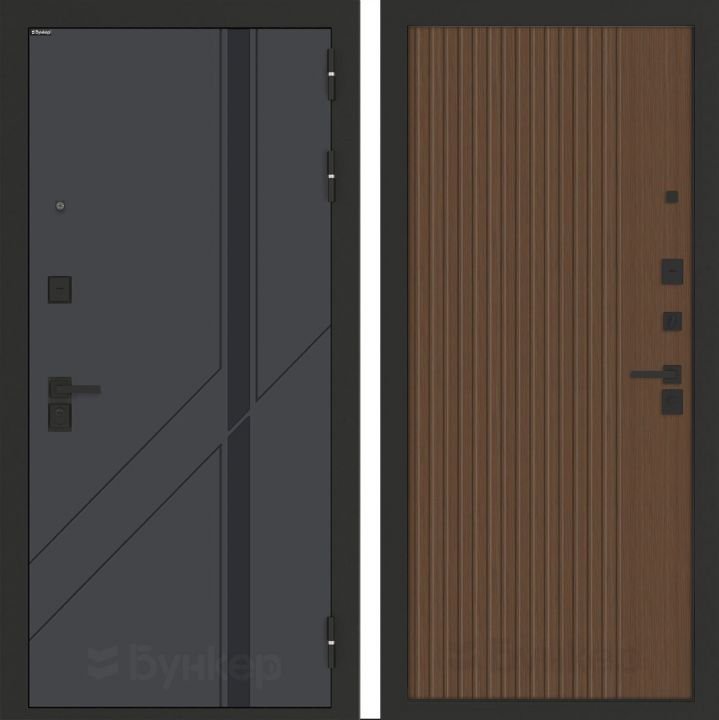 Входная дверь Бункер BN-12 - 29 Дуб кантри темный