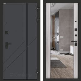 Входная дверь Бункер BN-12 - Зеркало максимум 
Сандал белый