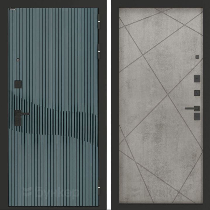 Входная дверь Бункер BN-13 - 24 Бетон светлый