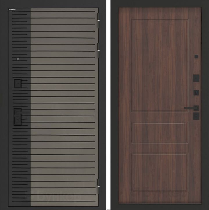 Входная дверь Бункер BN-15 - 03 Орех бренди