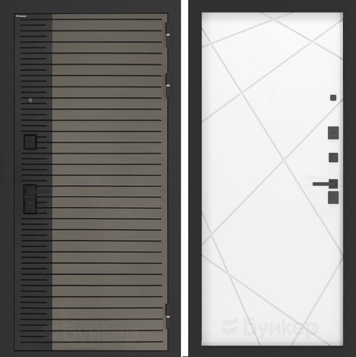 Входная дверь Бункер BN-15 - 24 Белый софт