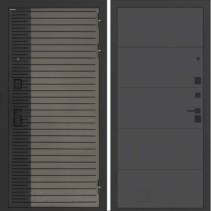 Входная дверь Бункер BN-15 - 13 Графит софт