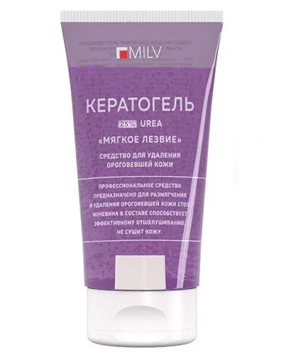 Кератогель Milv 18747 для ног с мочевиной "GOOD BYE CUTICLES" 150 мл.