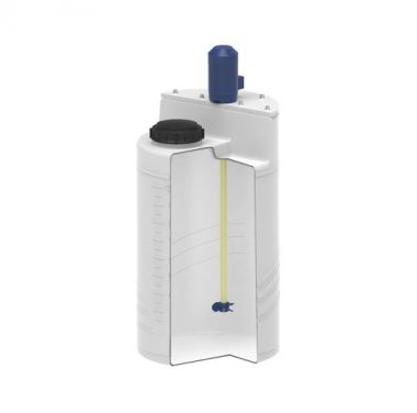 Емкость дозировочная 100 л белая под плотность до 1,3 г/см³ с пропеллерной мешалкой