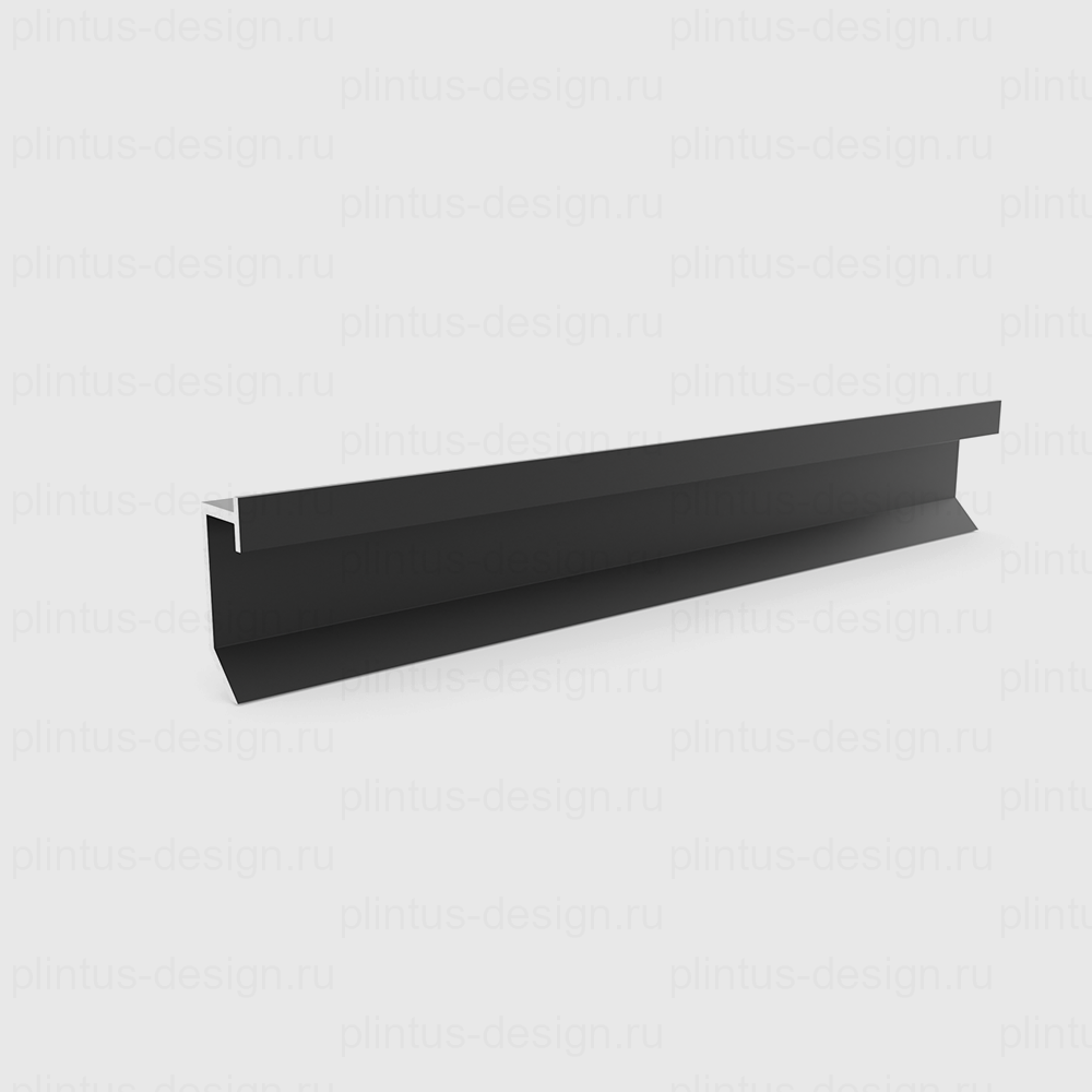 Pro Design 9388 Slim LED теневой плинтус чёрный муар