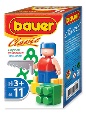 Конструктор 11 деталей в ассортименте (в коробке)