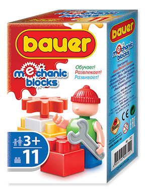 Конструктор 11 деталей в ассортименте (в коробке)