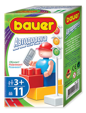 Конструктор 11 деталей в ассортименте (в коробке)