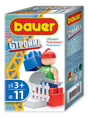 Конструктор 11 деталей в ассортименте (в коробке)