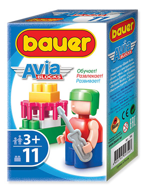 Конструктор 11 деталей в ассортименте (в коробке)