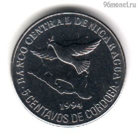Никарагуа 5 сентаво 1994