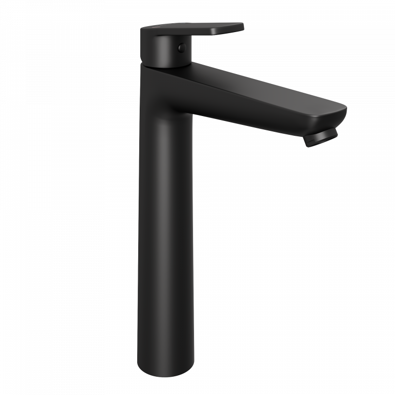 Смеситель для раковины Abelsberg Lineara UNF23509MB высокий, вулканический черный