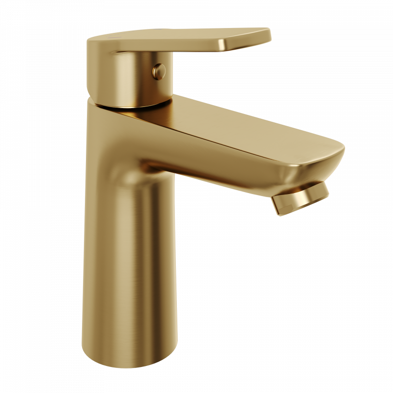 Смеситель для раковины Abelsberg Lineara UNF23508BG, королевское золото