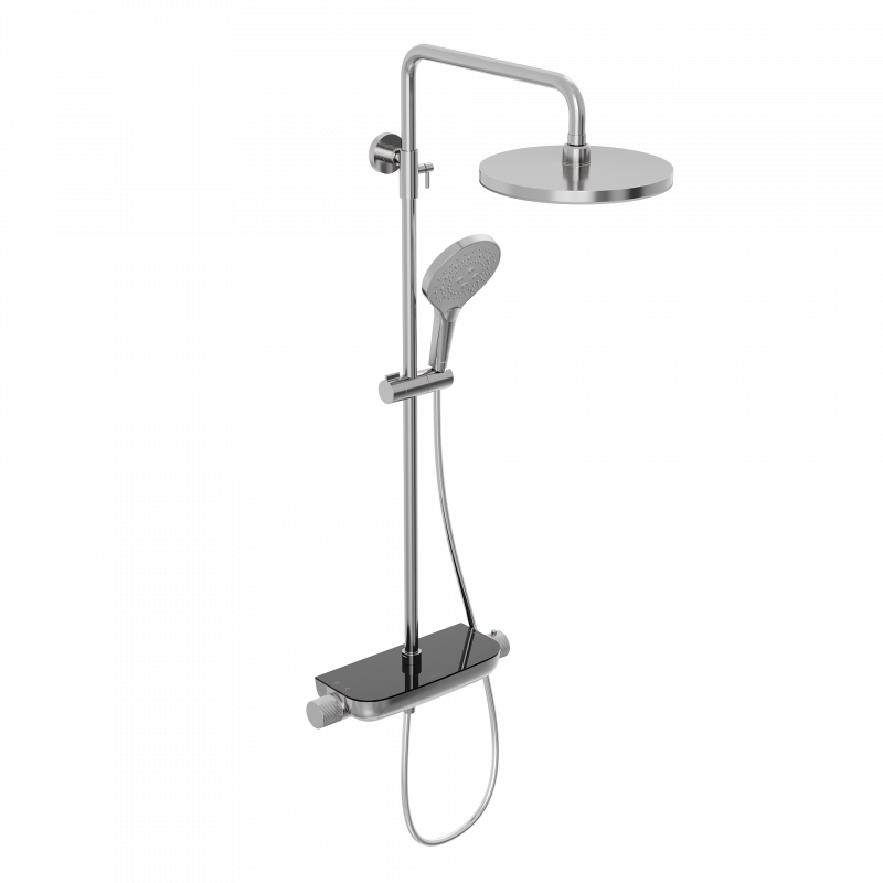 Душевая система Abelsberg Lineara с термостатом без излива, хром SNS52790CH