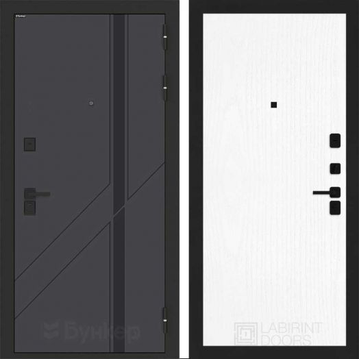 Входная дверь Бункер BN-12 - 07 Белое дерево