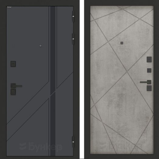 Входная дверь Бункер BN-12 - 24 Бетон светлый