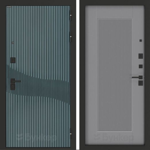 Входная дверь Бункер BN-13 - 30 Серый софт рельеф