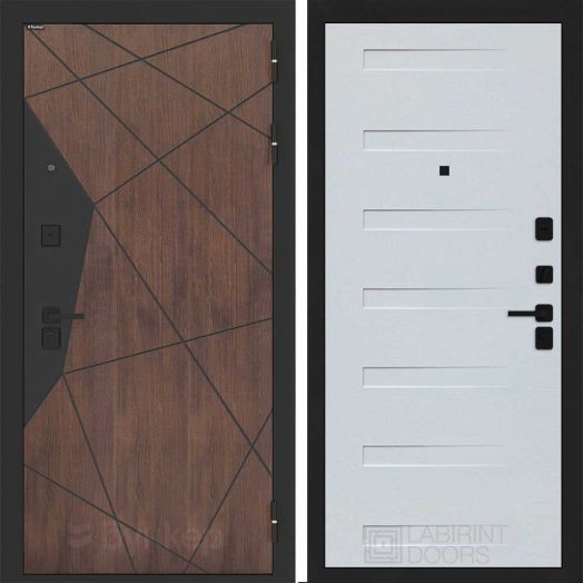 Входная дверь Бункер BN-14 - 14 Дуб кантри белый горизонт