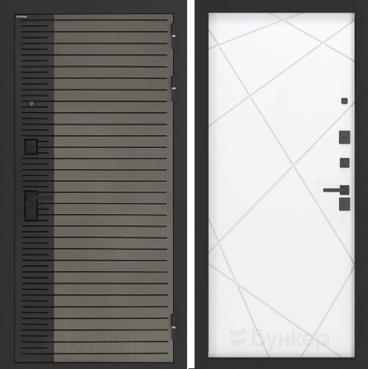 Входная дверь Бункер BN-15 - 24 Белый софт