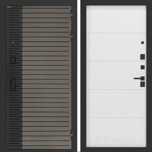 Входная дверь Бункер BN-15 - 13 Белый софт