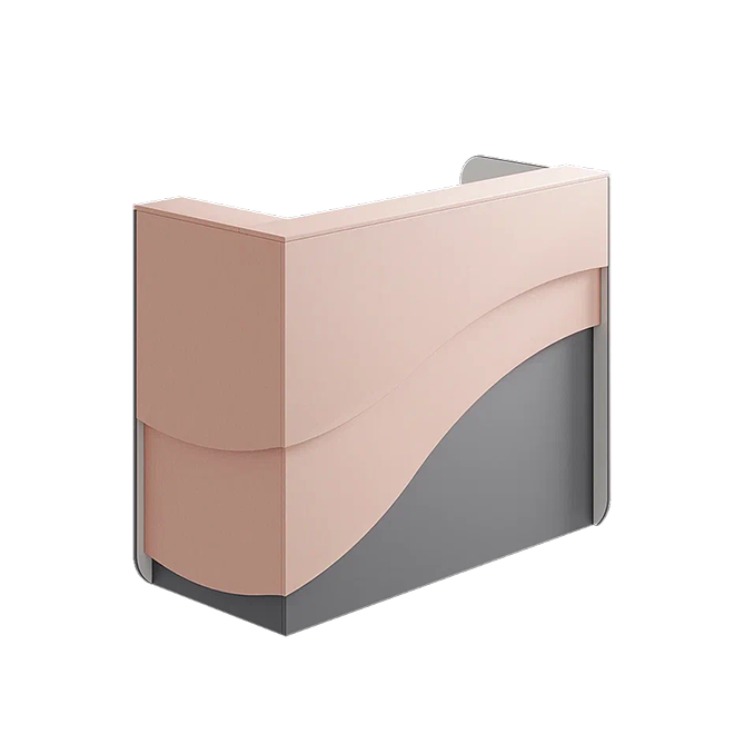 Ресепшн «Ривьера» в МДФ пленке графит/камелия