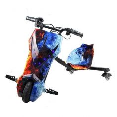 Электроскутер Дрифт Карт Drift-Trike Огонь и лед