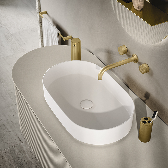 Комплект мебели №6 Oasis Naos 80х56x45 см подвесной тумба с двумя боковинами и топ ФОТО