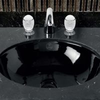 Комплект мебели №14 Oasis Academy напольная комсоль со столешницей и раковиной 160х53х200 см схема 3